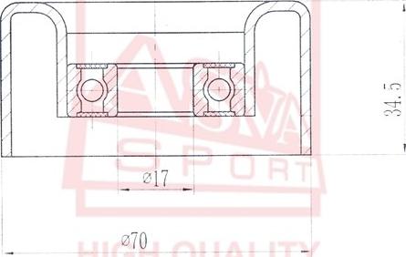 ASVA NSBP-013 - Spriegotājrullītis, Ķīļsiksna www.autospares.lv