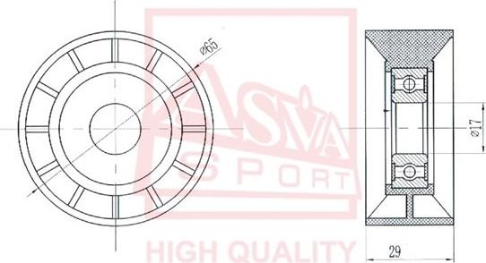 ASVA NSBP-035 - Spriegotājrullītis, Ķīļsiksna www.autospares.lv