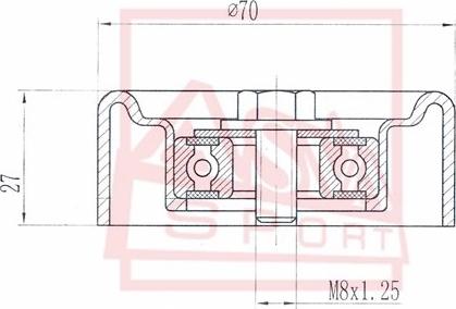 ASVA NSBP-031 - Spriegotājrullītis, Ķīļsiksna www.autospares.lv