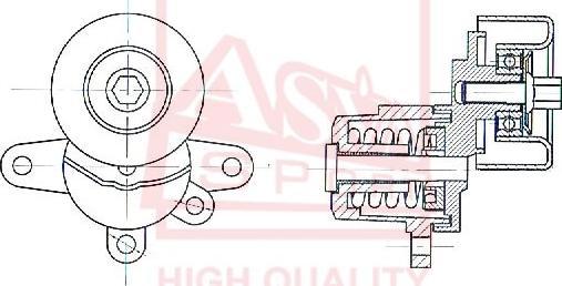 ASVA NSBT-004 - Siksnas spriegotājs, Ķīļsiksna www.autospares.lv