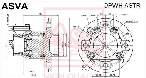 ASVA OPWH-ASTR - Riteņa rumba www.autospares.lv