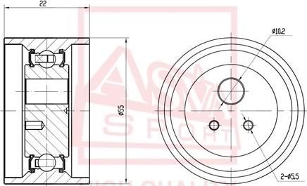 ASVA RNBP-004 - Spriegotājrullītis, Ķīļsiksna www.autospares.lv