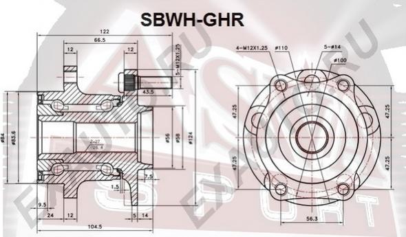 ASVA SBWH-GHR - Riteņa rumba www.autospares.lv