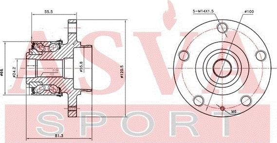 ASVA SKWH-6YMF - Riteņa rumba www.autospares.lv