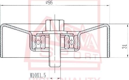 ASVA TYBP-050 - Spriegotājrullītis, Ķīļsiksna www.autospares.lv