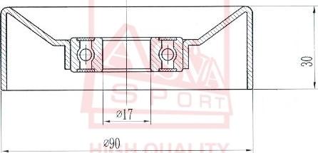 ASVA TYBP-031 - Spriegotājrullītis, Ķīļsiksna www.autospares.lv