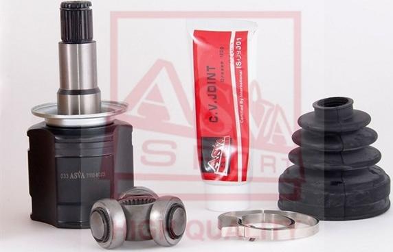 ASVA TYRIU-MCU35 - Šarnīru komplekts, Piedziņas vārpsta www.autospares.lv