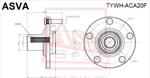 ASVA TYWH-ACA20F - Riteņa rumba autospares.lv