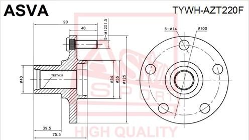 ASVA TYWH-AZT220F - Riteņa rumba www.autospares.lv