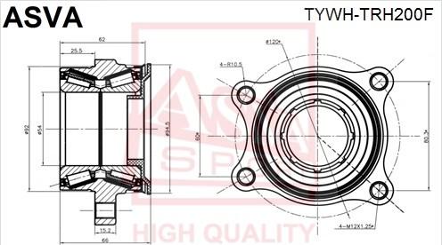 ASVA TYWH-TRH200F - Riteņa rumba www.autospares.lv