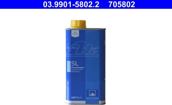 ATE 03.9901-5802.2 - Brake Fluid www.autospares.lv