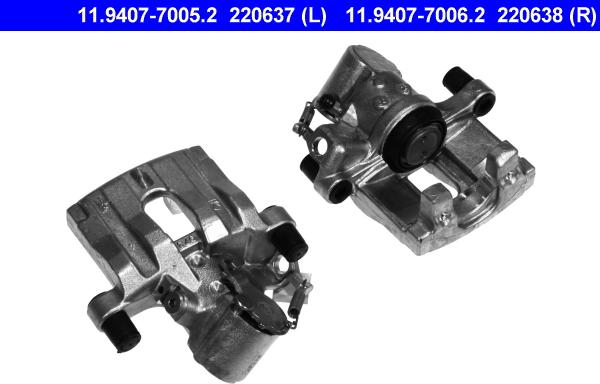 ATE 11.9407-7005.2 - Bremžu suports www.autospares.lv