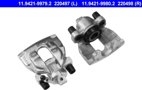 ATE 11.9421-9980.2 - Bremžu suports www.autospares.lv