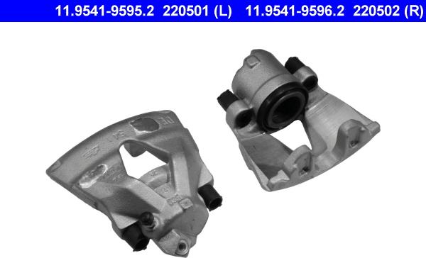 ATE 11.9541-9596.2 - Brake Caliper www.autospares.lv