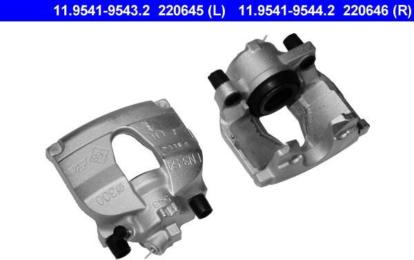 ATE 11.9541-9543.2 - Bremžu suports www.autospares.lv