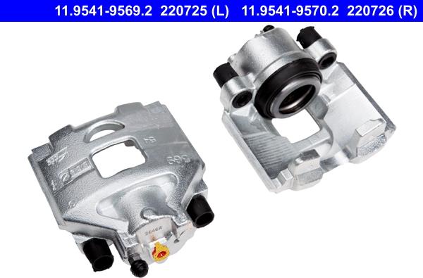 ATE 11.9541-9570.2 - Brake Caliper www.autospares.lv