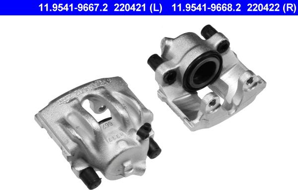 ATE 11.9541-9667.2 - Bremžu suports www.autospares.lv