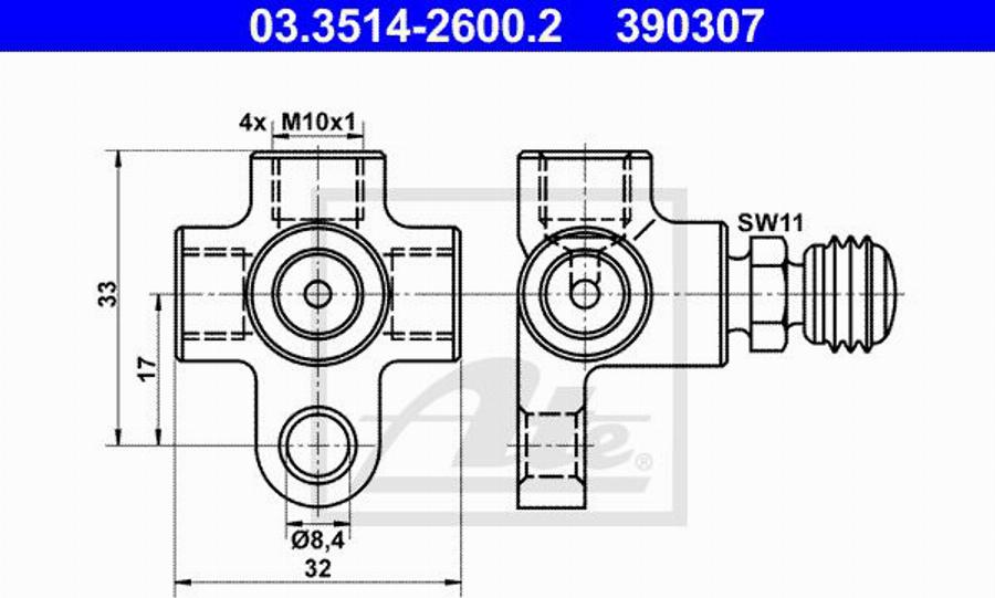 ATE 11.9571-9939.2 - Bremžu suports www.autospares.lv