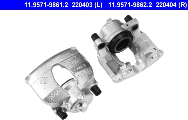 ATE 11.9571-9861.2 - Bremžu suports www.autospares.lv