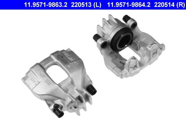 ATE 11.9571-9863.2 - Bremžu suports www.autospares.lv