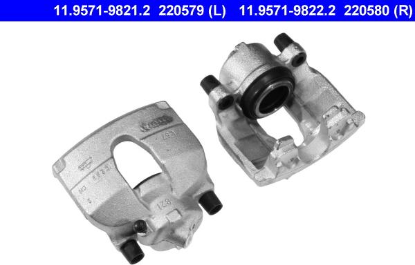 ATE 11.9571-9822.2 - Bremžu suports www.autospares.lv