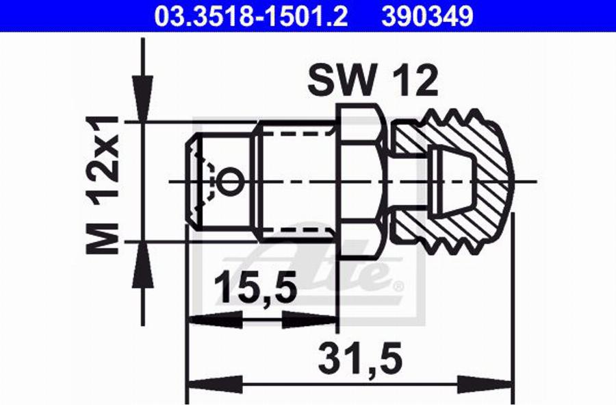 ATE 11.9601-9722.2 - Bremžu suports www.autospares.lv