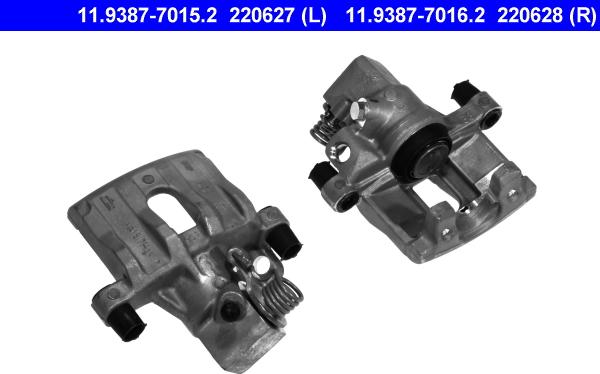 ATE 11.9387-7016.2 - Тормозной суппорт www.autospares.lv