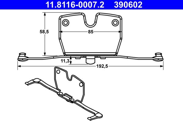 ATE 11.8116-0007.2 - Atspere, Bremžu suports www.autospares.lv