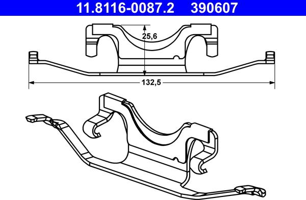 ATE 11.8116-0087.2 - Atspere, Bremžu suports www.autospares.lv