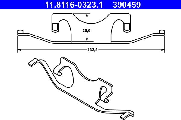 ATE 11.8116-0323.1 - Atspere, Bremžu suports www.autospares.lv