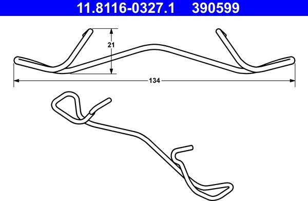 ATE 11.8116-0327.1 - Atspere, Bremžu suports www.autospares.lv