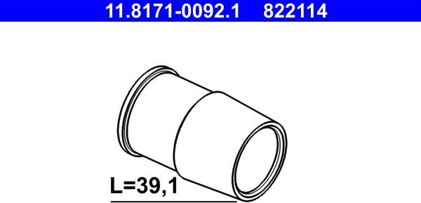 ATE 11.8171-0092.1 - Virzītājčaula, Bremžu suports www.autospares.lv