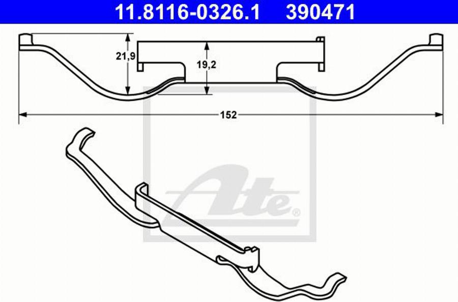 ATE 11.8171-0069.1 - Vadīkla, Bremžu suports www.autospares.lv