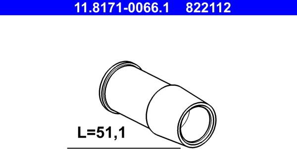 ATE 11.8171-0066.1 - Virzītājčaula, Bremžu suports www.autospares.lv