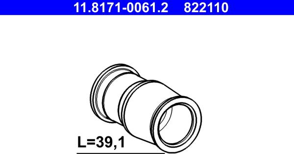 ATE 11.8171-0061.2 - Virzītājčaula, Bremžu suports www.autospares.lv