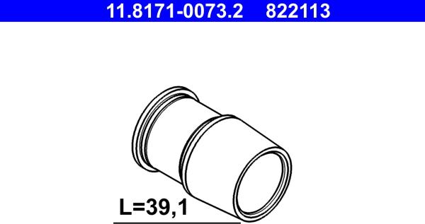 ATE 11.8171-0073.2 - Virzītājčaula, Bremžu suports www.autospares.lv