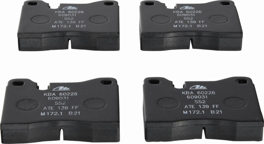 ATE 13.0460-9031.2 - Brake Pad Set, disc brake www.autospares.lv