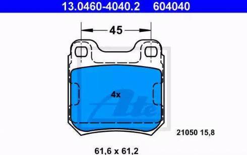 Alpha Brakes HKT-PL-001 - Тормозные колодки, дисковые, комплект www.autospares.lv