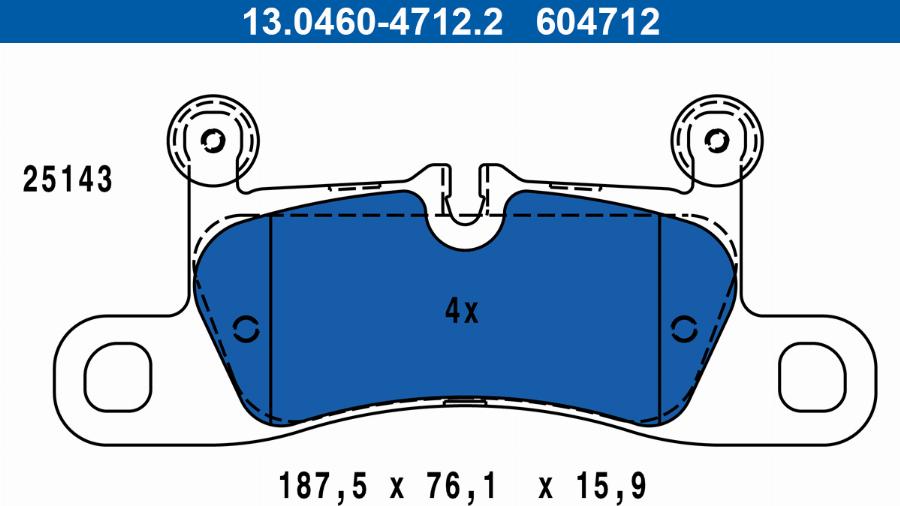 ATE 13.0460-4712.2 - Bremžu uzliku kompl., Disku bremzes www.autospares.lv