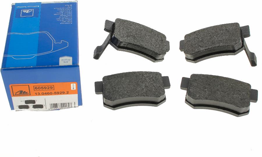 ATE 13.0460-5929.2 - Brake Pad Set, disc brake www.autospares.lv