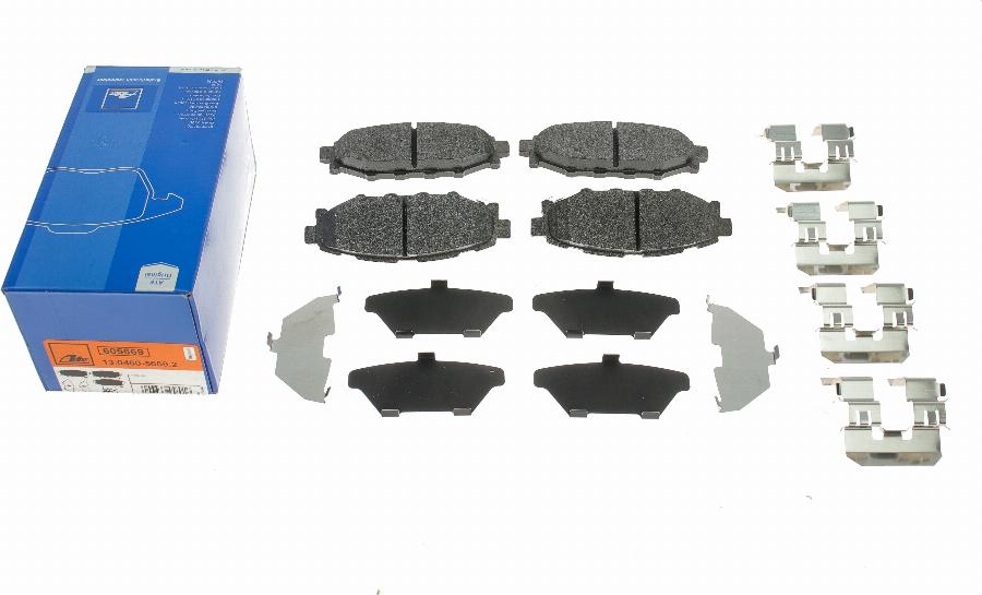 ATE 13.0460-5669.2 - Brake Pad Set, disc brake www.autospares.lv