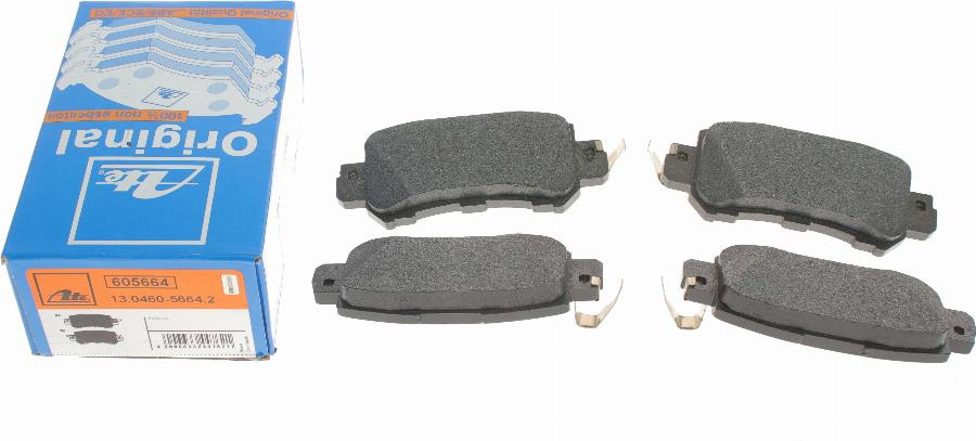 ATE 13.0460-5664.2 - Brake Pad Set, disc brake www.autospares.lv