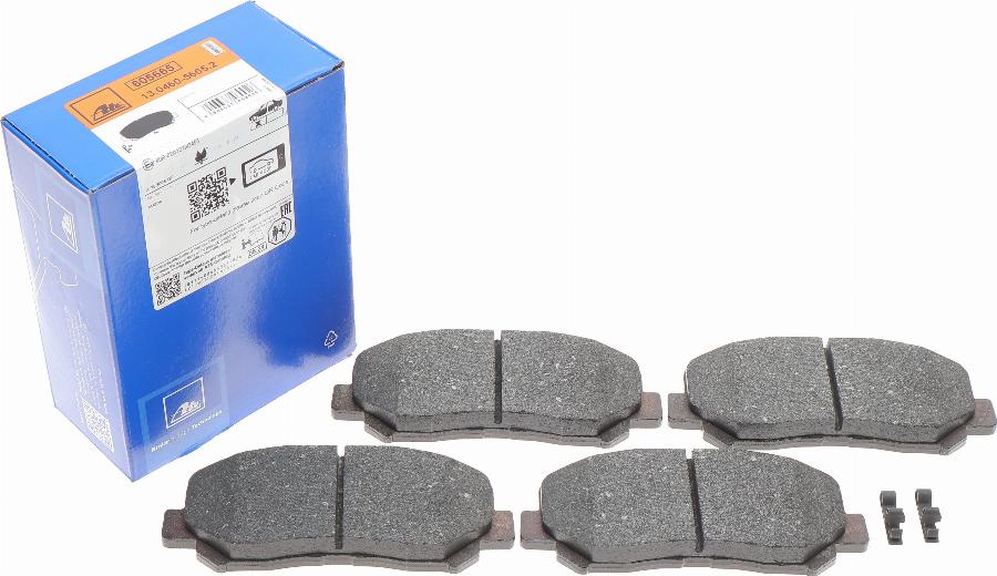 ATE 13.0460-5665.2 - Brake Pad Set, disc brake www.autospares.lv