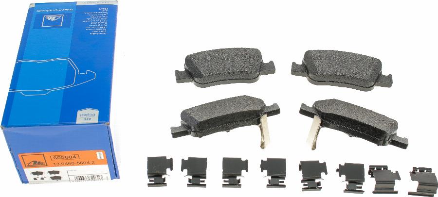 ATE 13.0460-5604.2 - Brake Pad Set, disc brake www.autospares.lv