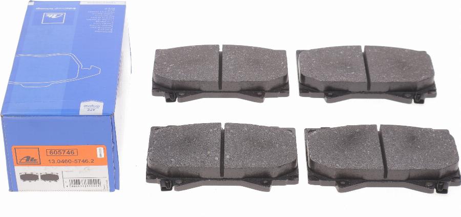 ATE 13.0460-5746.2 - Brake Pad Set, disc brake www.autospares.lv