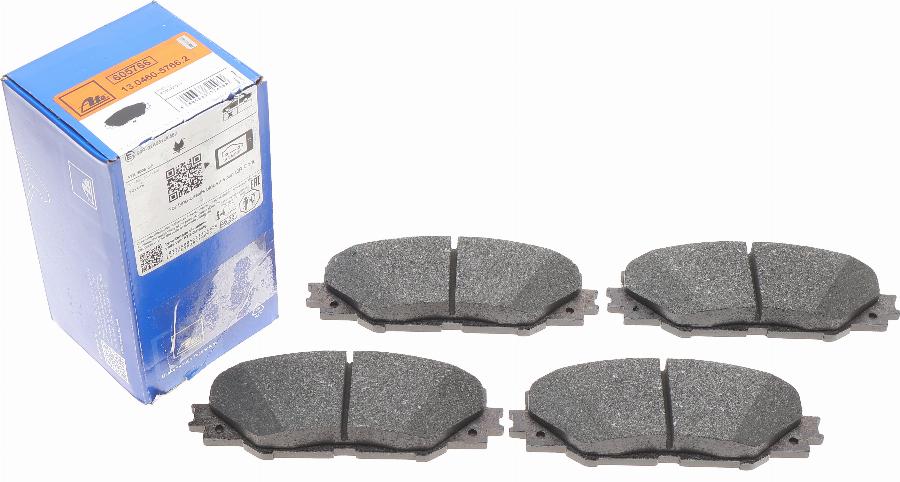 ATE 13.0460-5766.2 - Brake Pad Set, disc brake www.autospares.lv