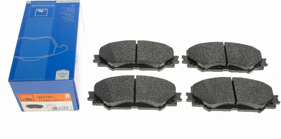 ATE 13.0460-5767.2 - Brake Pad Set, disc brake www.autospares.lv