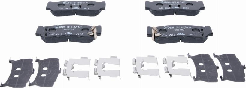 ATE 13.0460-5782.2 - Brake Pad Set, disc brake www.autospares.lv