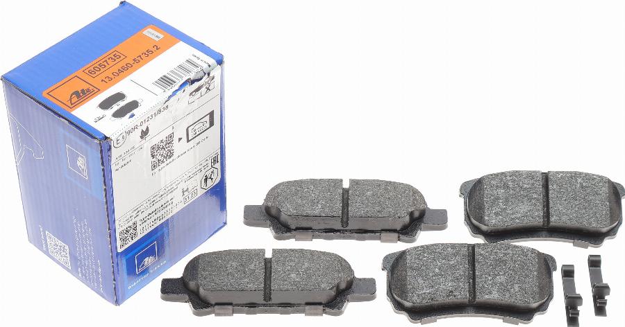 ATE 13.0460-5735.2 - Brake Pad Set, disc brake www.autospares.lv