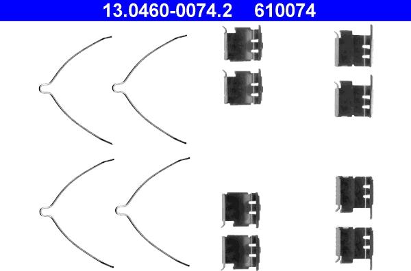 ATE 13.0460-0074.2 - Accessory Kit for disc brake Pads www.autospares.lv